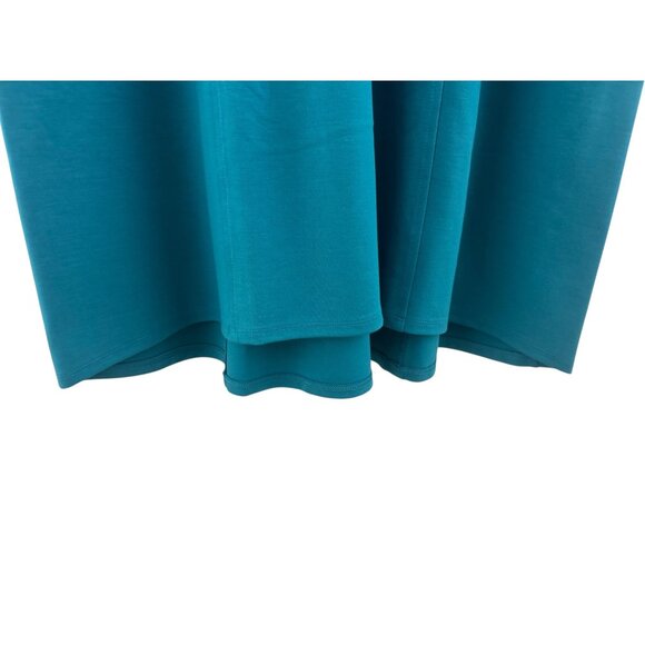 J. Jill Wearever WE Double-Face Jersey Teal V-Neck Dress w/Pockets Size XL New - Picture 8 of 11